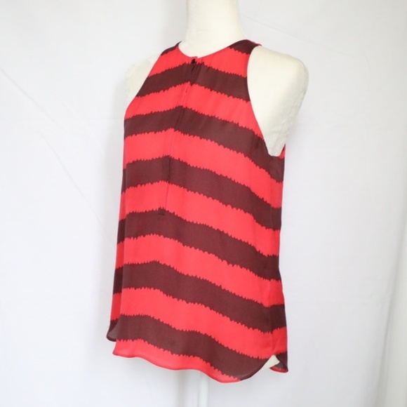 A.L.C. Silk Striped Tank Top Small - Picture 2 of 8